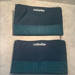 Collette Teal Zip Pouches Bundle